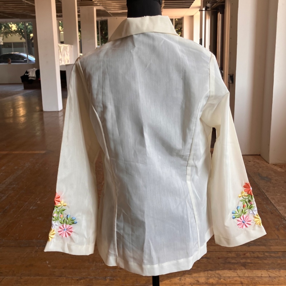 1950/60s vintage embroidered long sleeve shirt - Picture 8 of 13